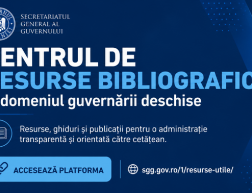 „Centrul de resurse bibliografice în domeniul guvernării deschise”